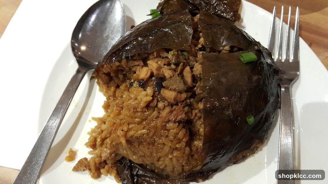 Steamed Sticky Rice in Lotus Leaf