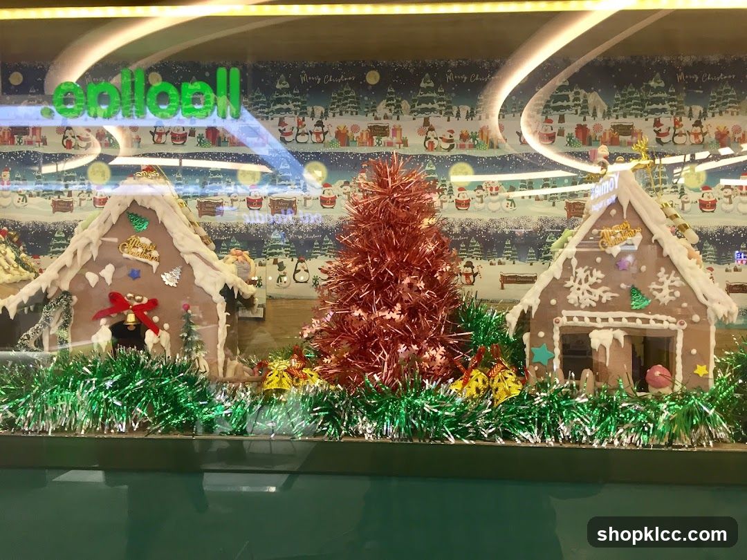 Christmas Gingerbread Houses Display