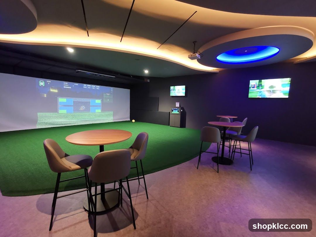 Indoor Golf Simulator Room