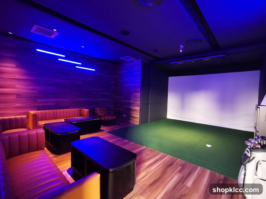 Indoor Golf Simulator Room
