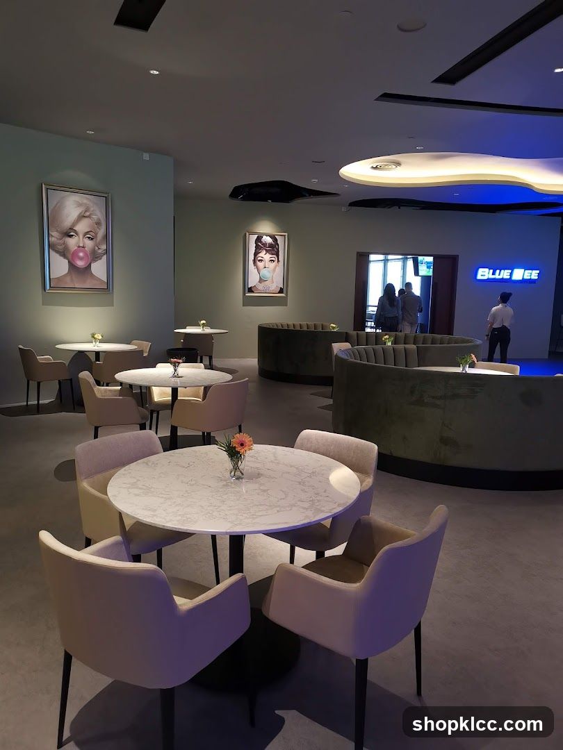 Modern Lounge Area with Pop Art Decor