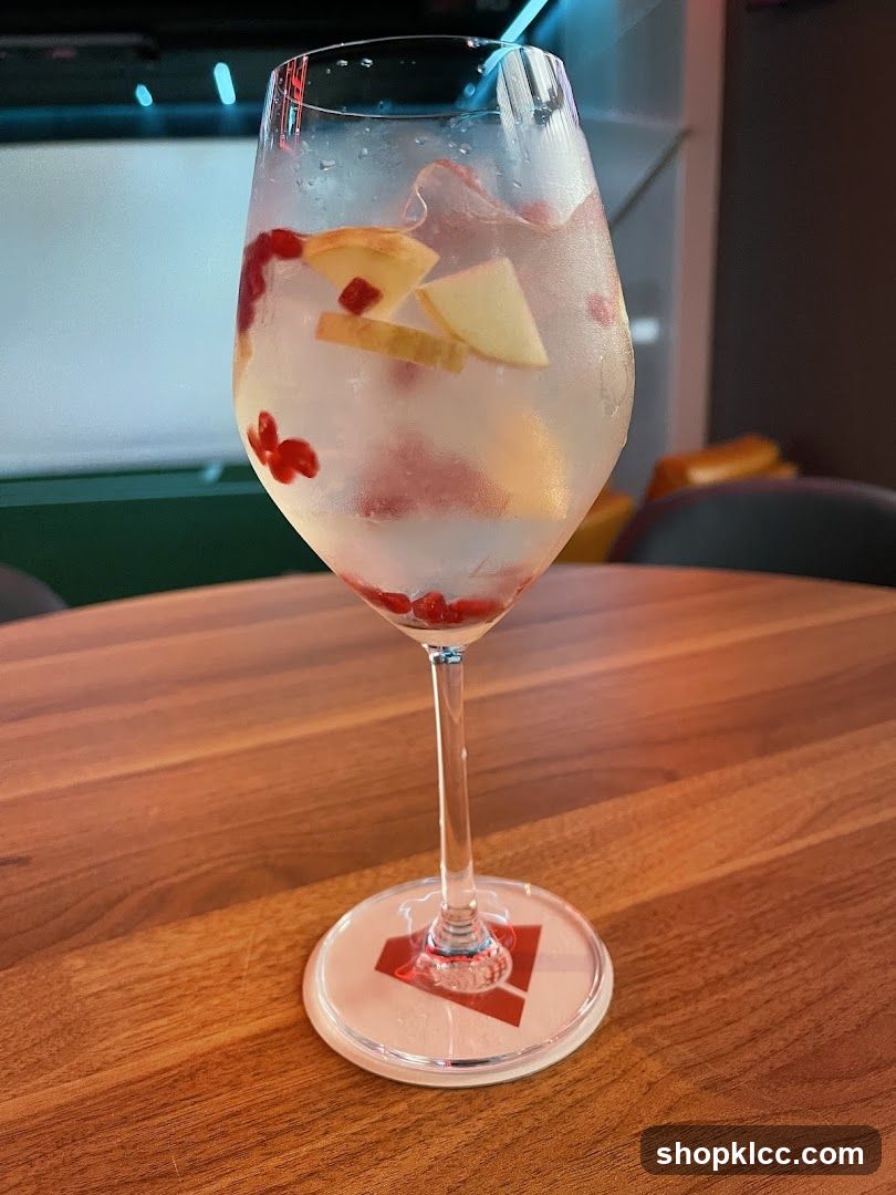 Cocktail with Fruit and Ice