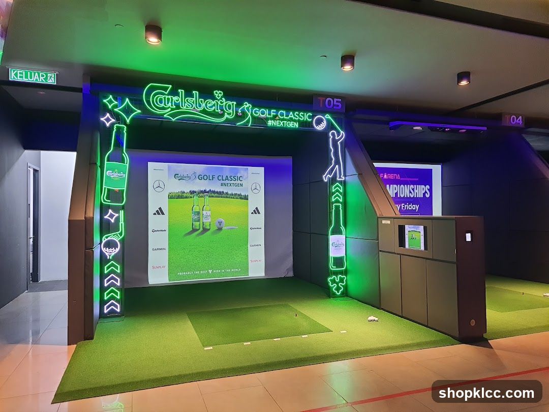 Carlsberg Golf Classic Simulation Area