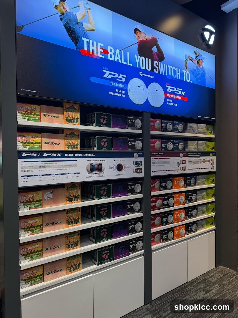 TaylorMade Golf Ball Display