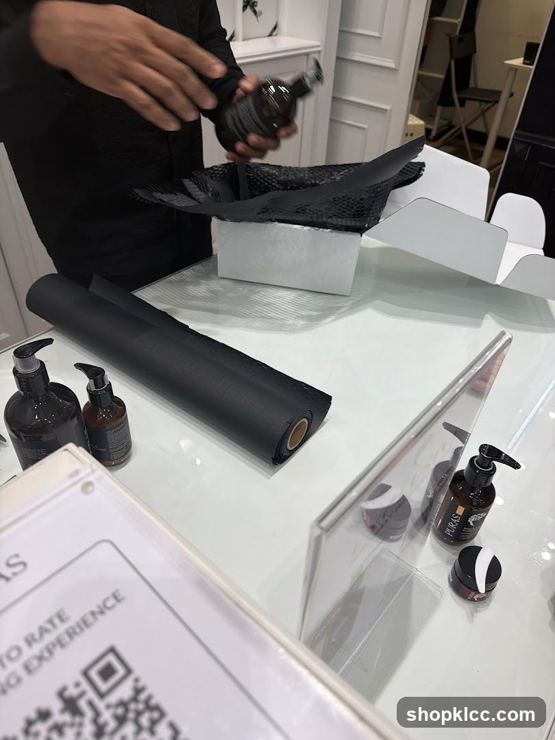 Product display with packaging