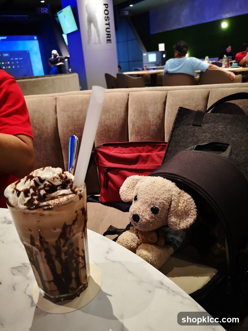 Chocolate Frappe and Teddy Bear