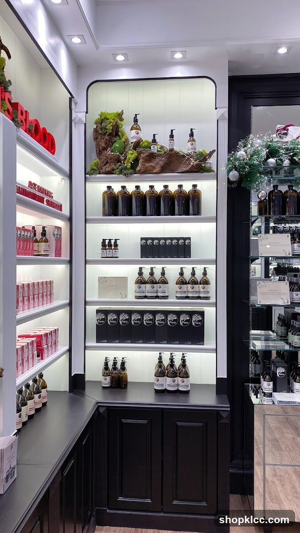 Store Interior with Skincare Products