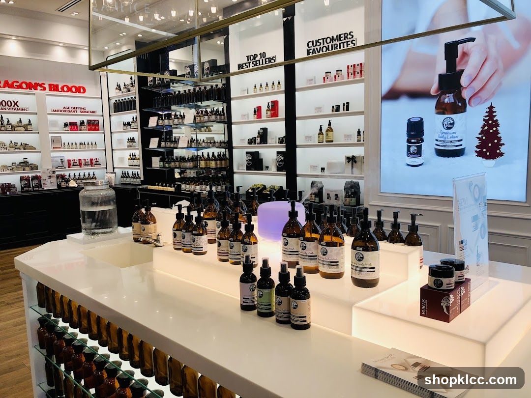 Skincare Products Display