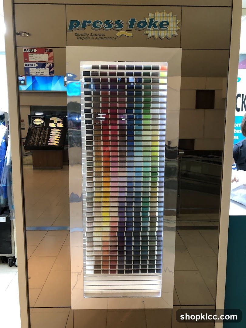 Press toke Quality Express Repair & Alterations Display