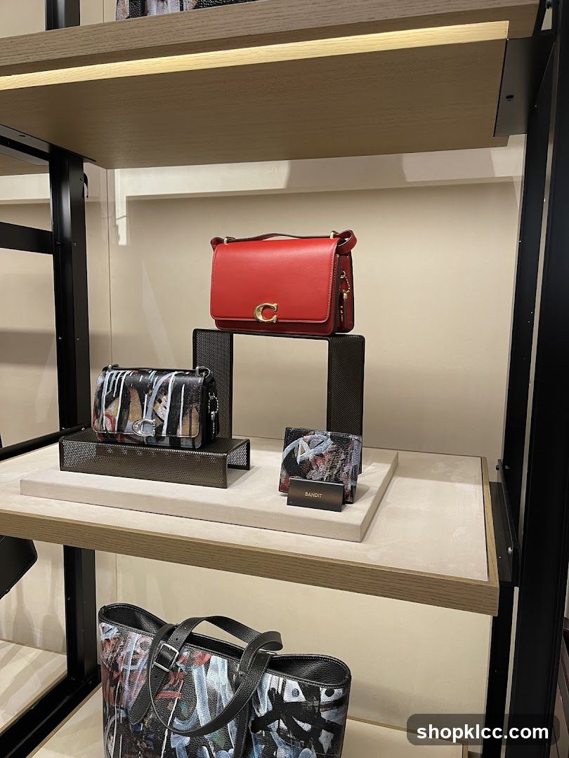 Coach Handbags and Accessories Display