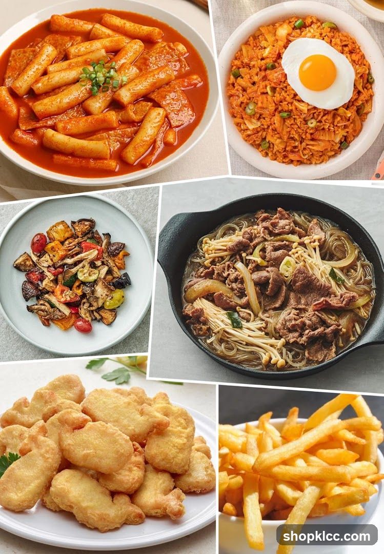 Korean Food Collage