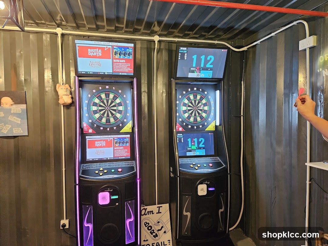 Dart Game Machines in Indoor Setting