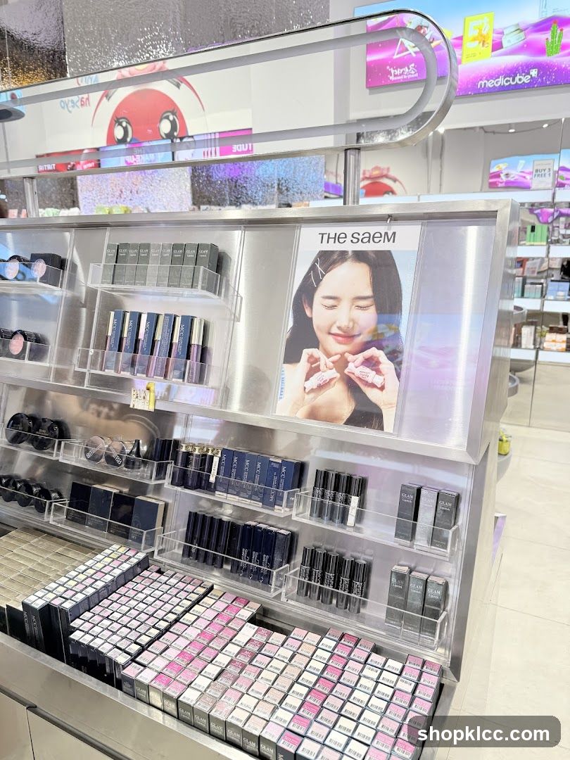 The Saem Cosmetic Display