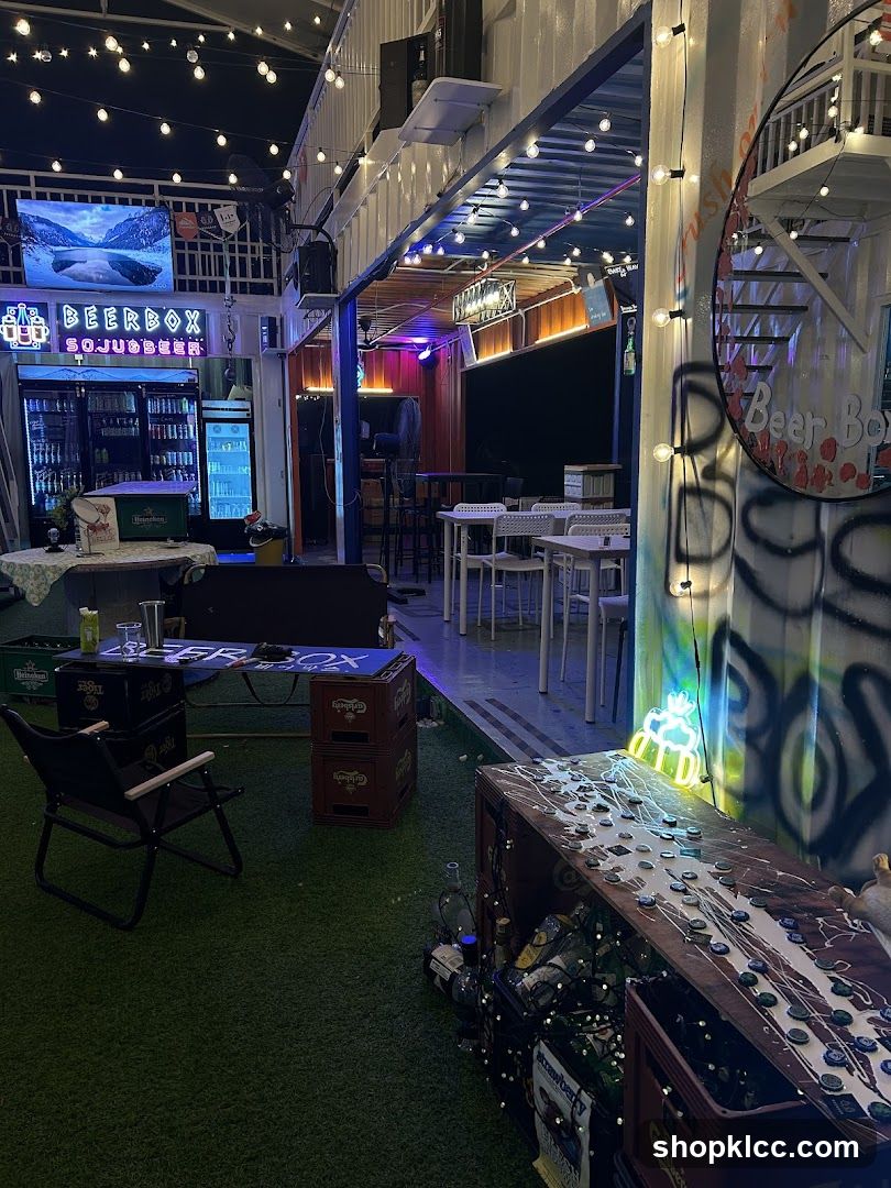 Beer Box Bar Interior
