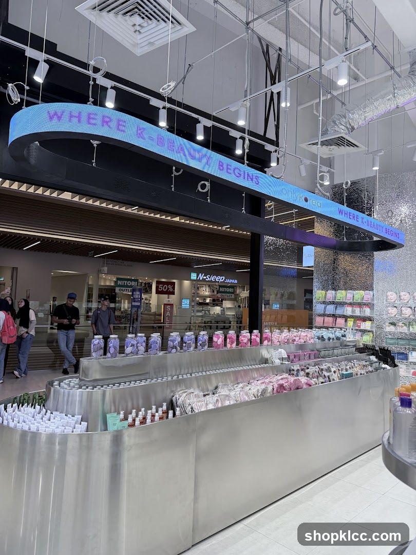 K-Beauty Store Interior Display