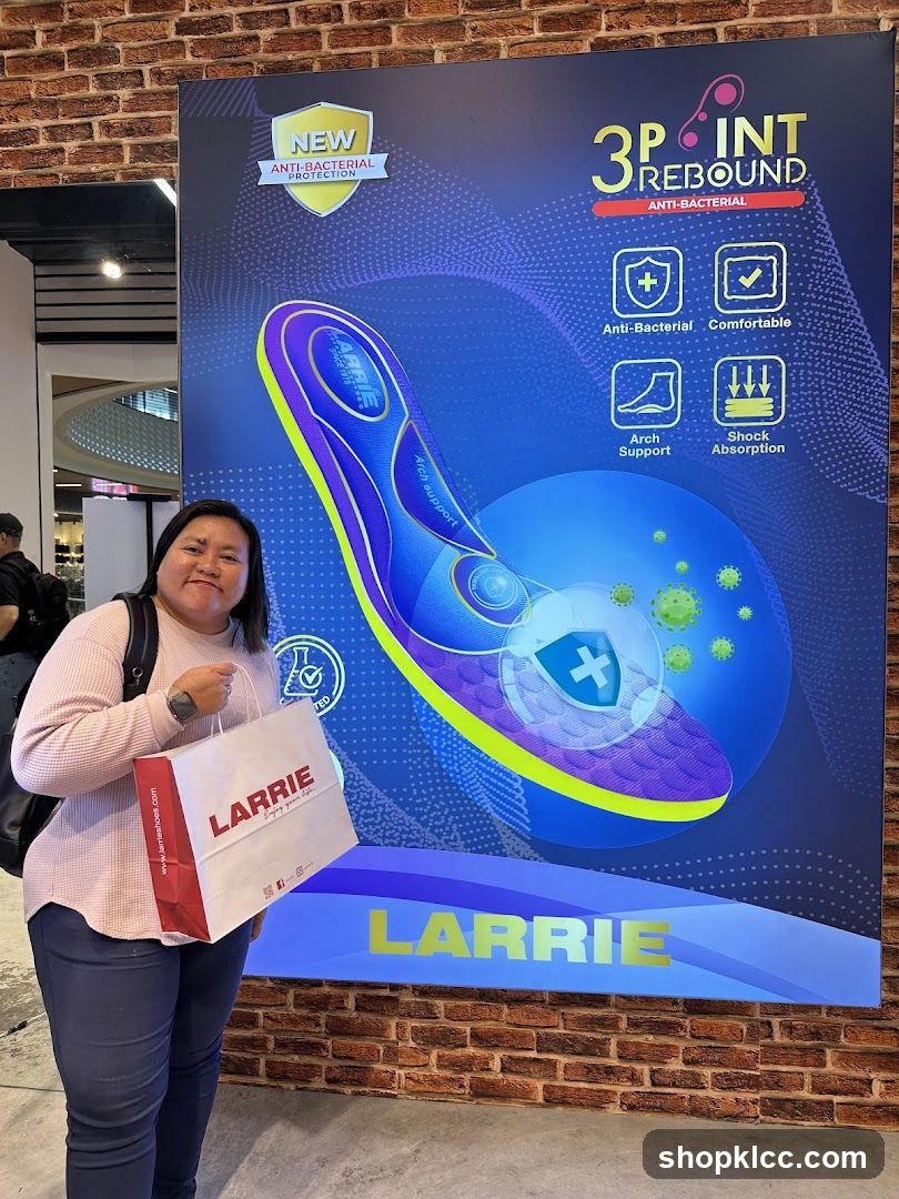 Advertisement for Larrie 3 Point Rebound Insoles