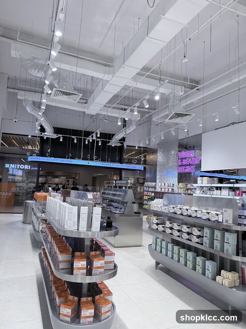 Interior of a modern retail store