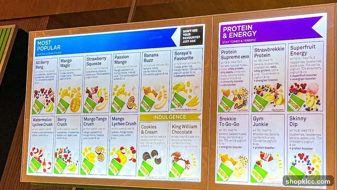 Smoothie Menu Board