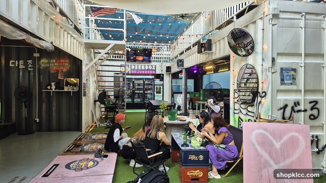 Outdoor Container Bar Scene