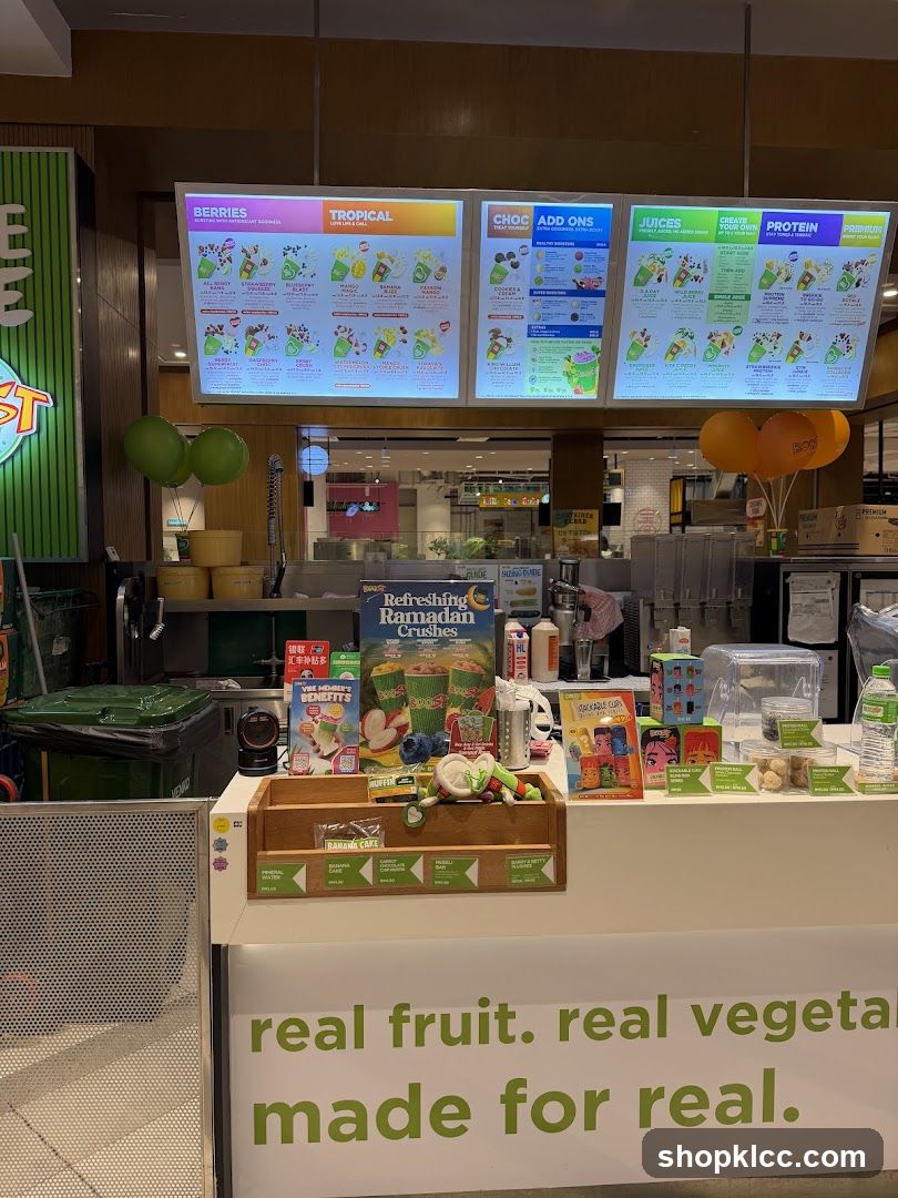 Smoothie Bar Counter Display