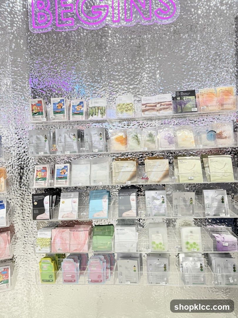 Beauty Product Display Wall