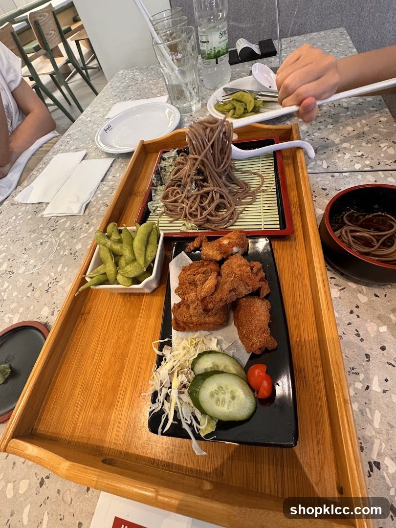 Soba Noodle Meal with Side Dishes