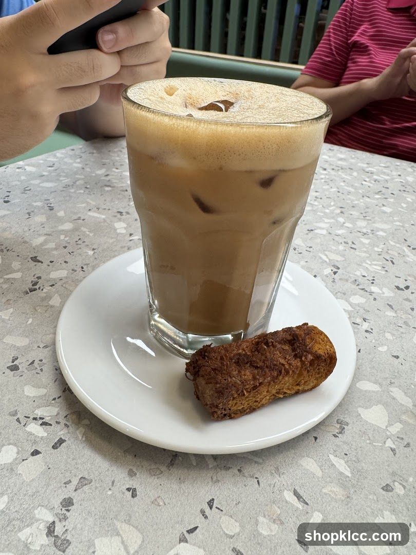 Iced Coffee and Pastry