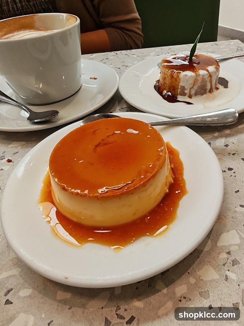 Caramel Pudding and Coffee