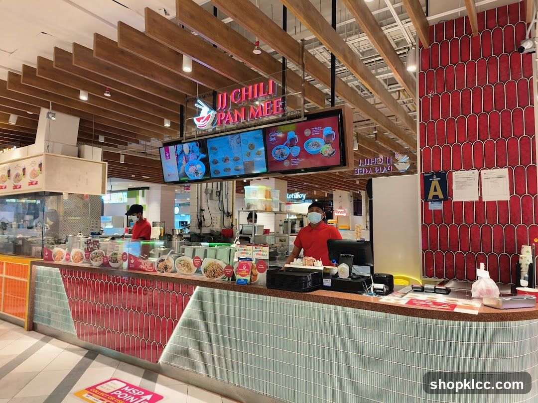 Chili Pan Mee Counter Interior
