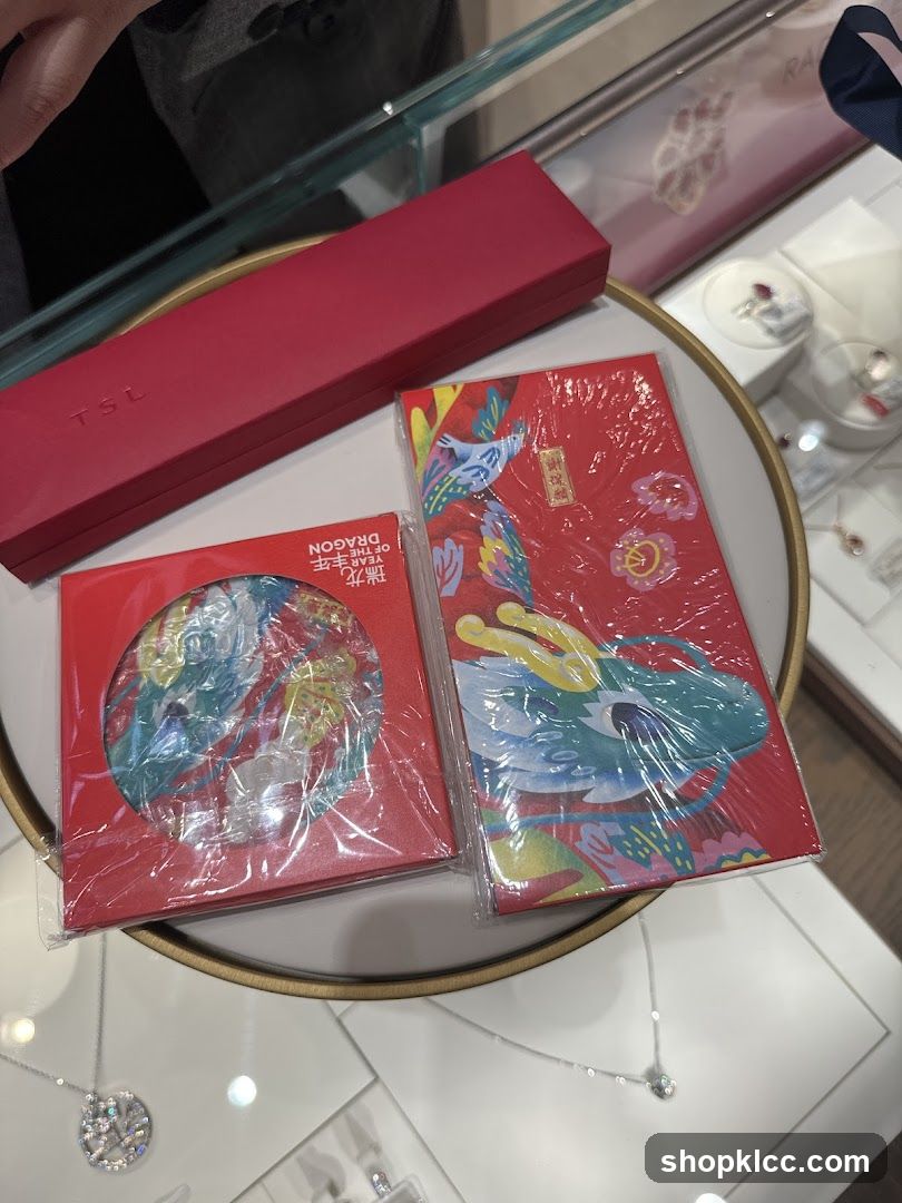 Jewelry Display with Red Envelopes