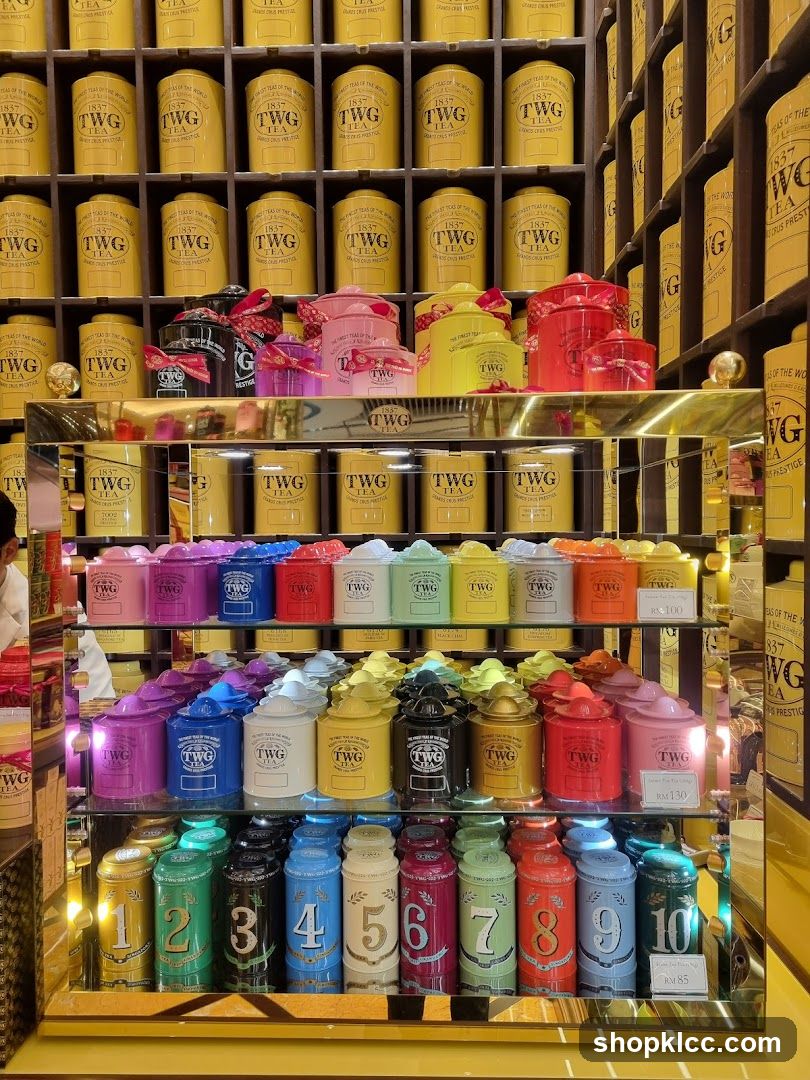 TWG Tea Display