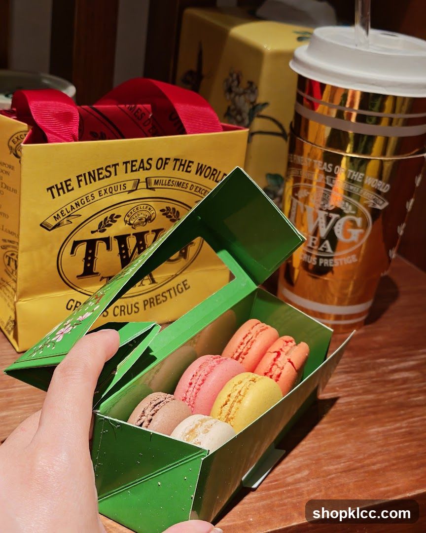 Macarons and Tea Packaging