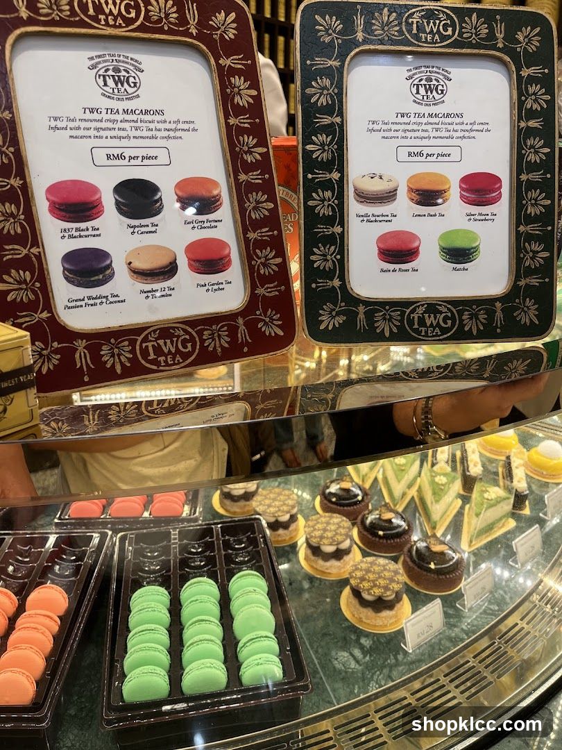 TWG Tea Macarons Display