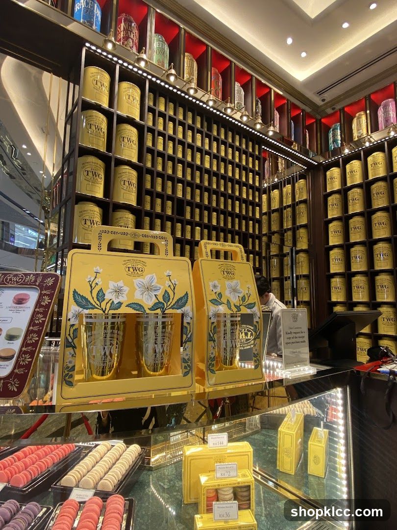 Tea shop display