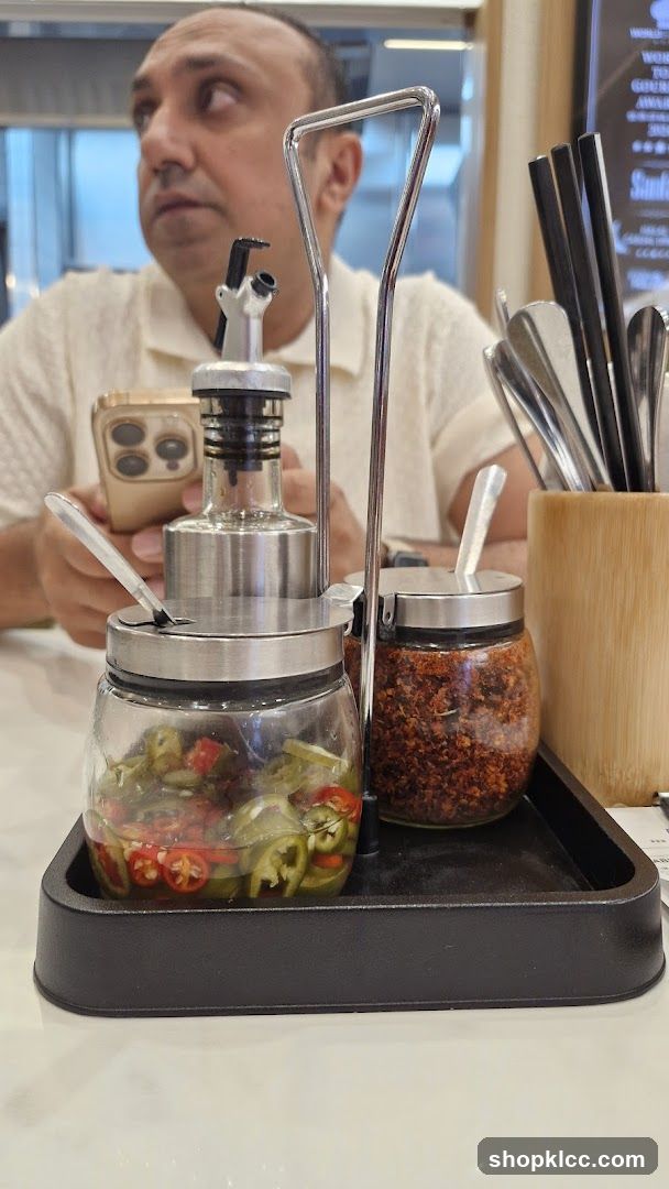 Condiment Set on Table