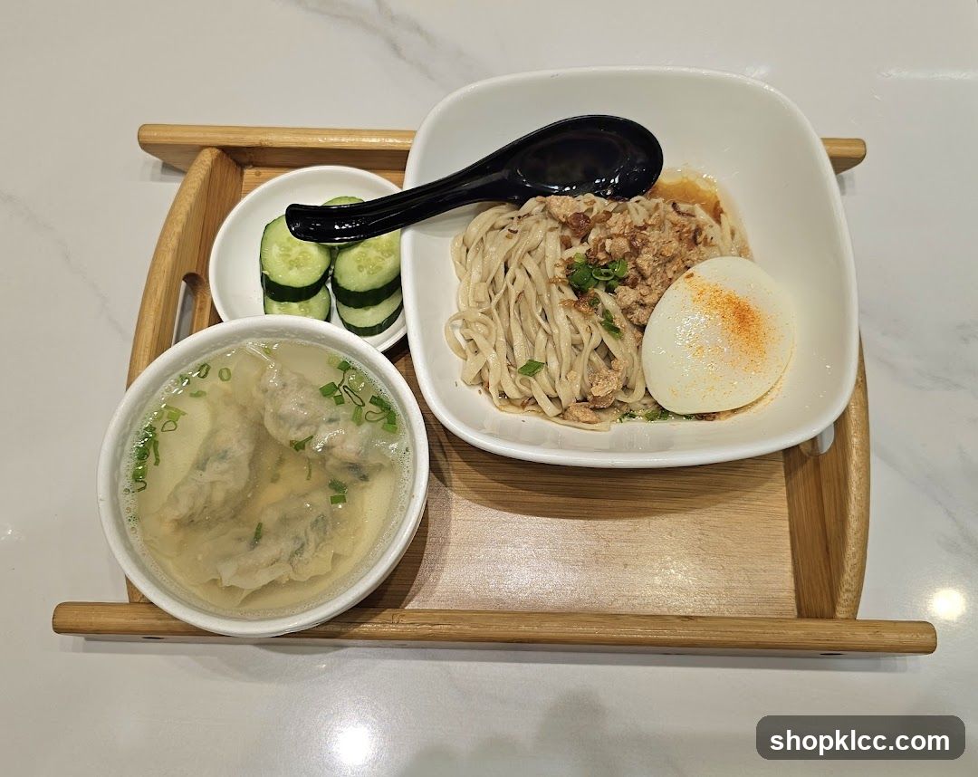 Noodle Dish with Egg and Dumplings