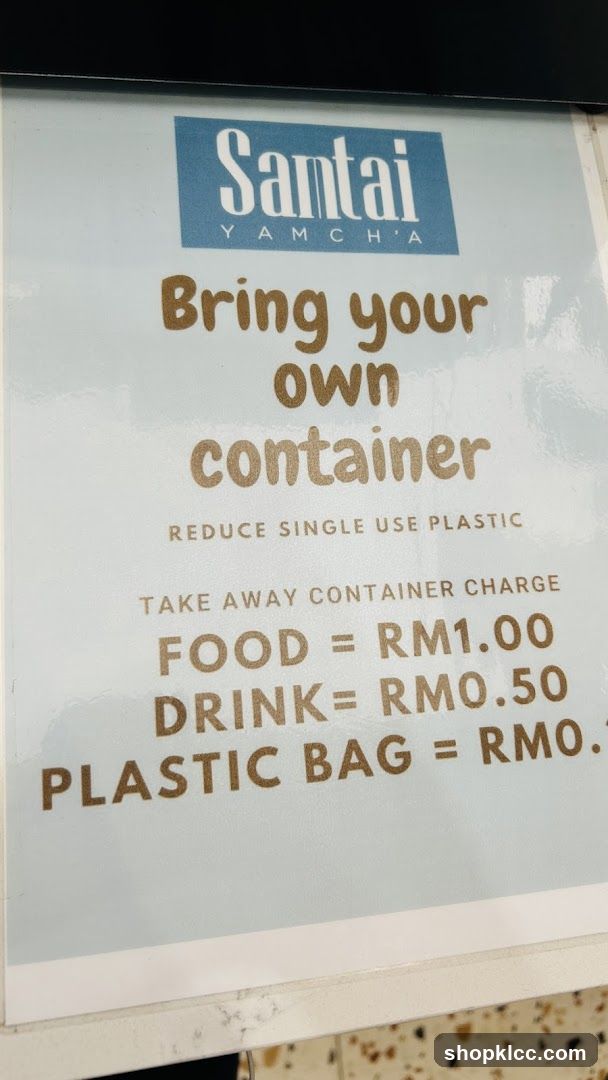 Bring Your Own Container Notice