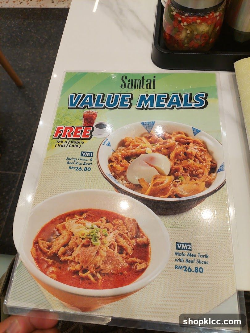 Santai Yam Cha Value Meals