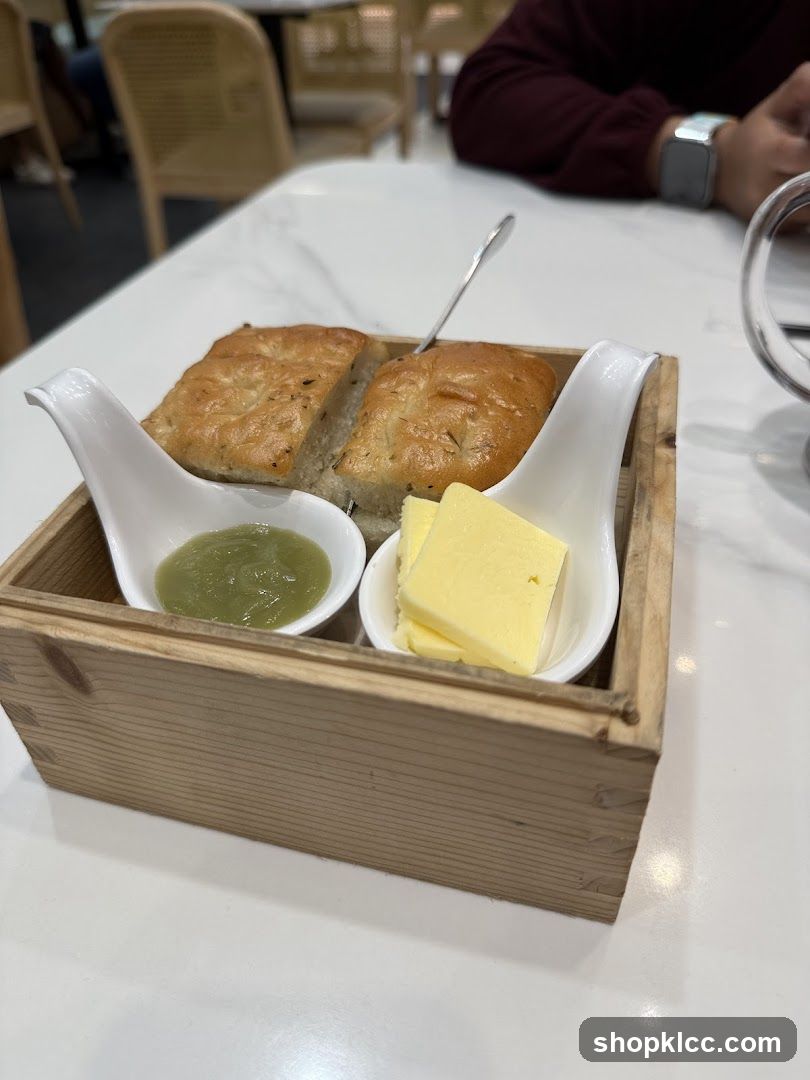 Bread with butter and spread