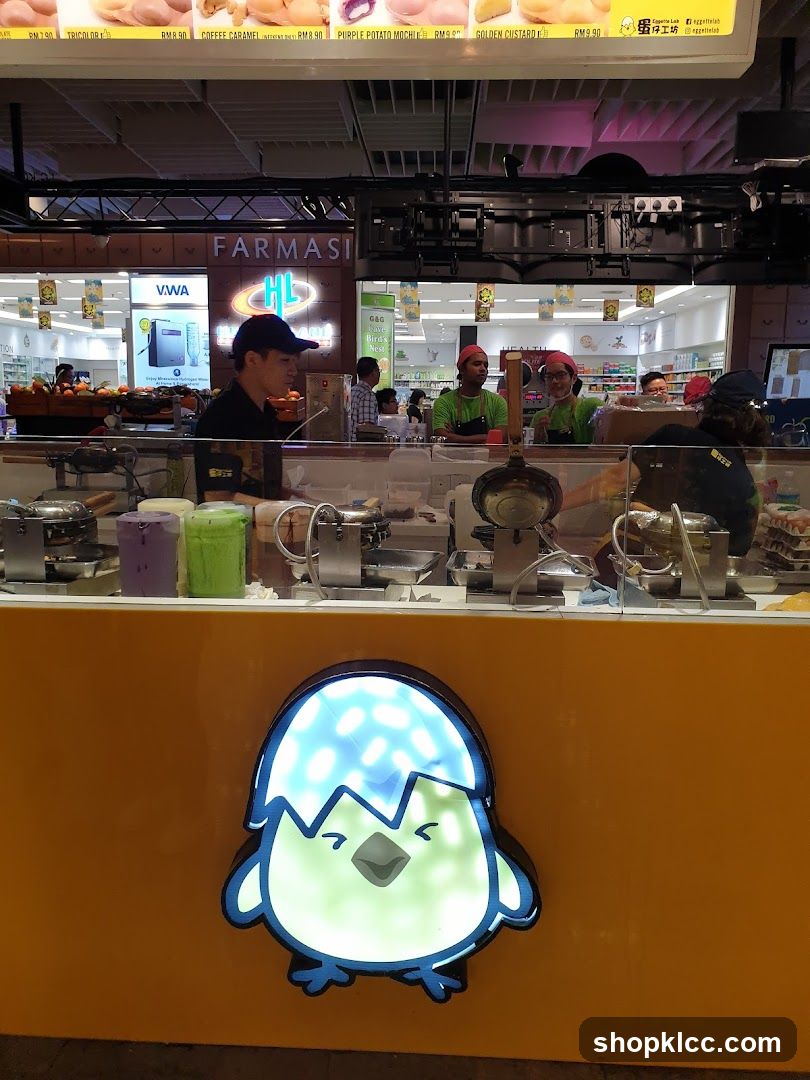 Dessert Stall with Farmasi Background