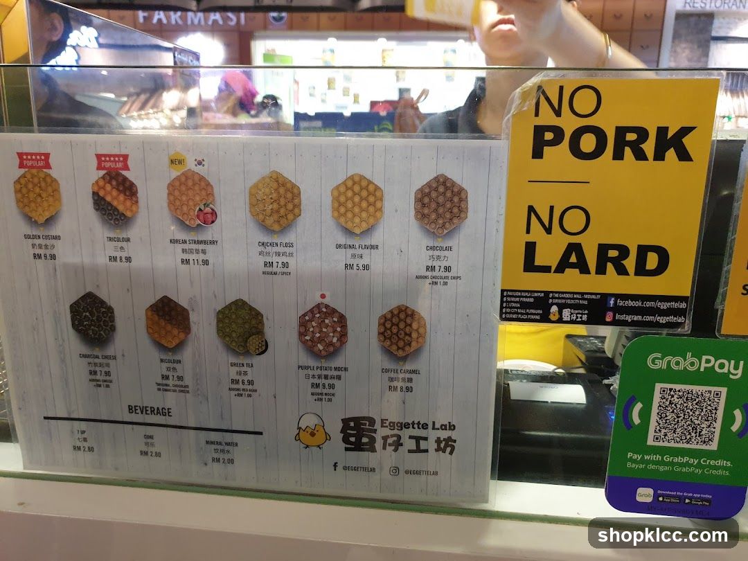 Eggette Lab Menu
