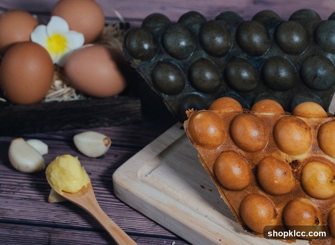 Bubble Waffles and Ingredients
