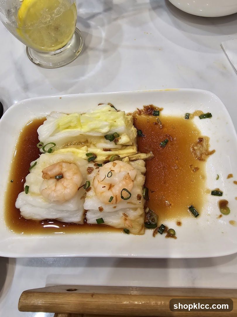 Shrimp Rice Noodle Rolls