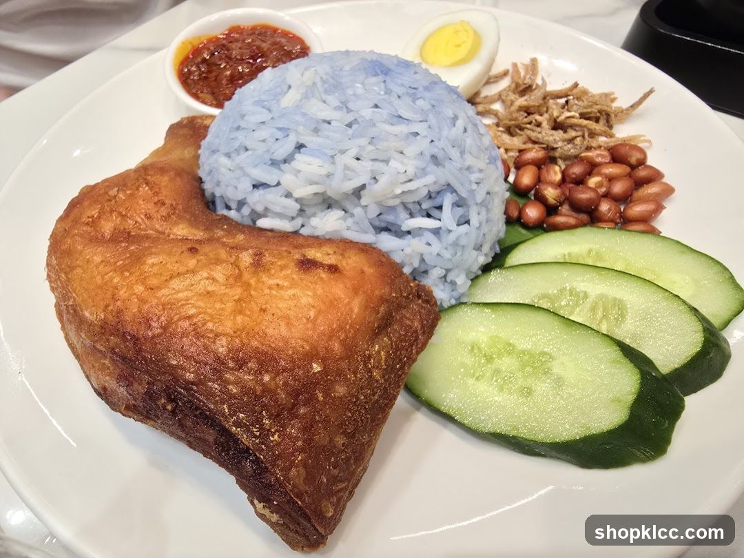 Nasi Lemak with Fried Chicken