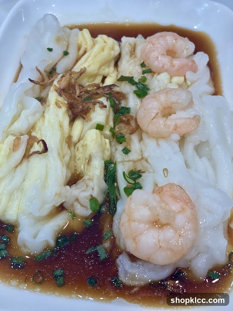 Shrimp and Egg Rice Noodle Rolls