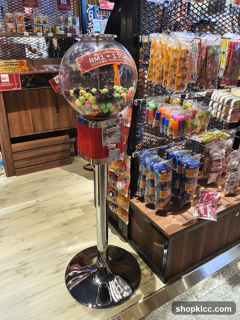 Gumball Machine and Snacks