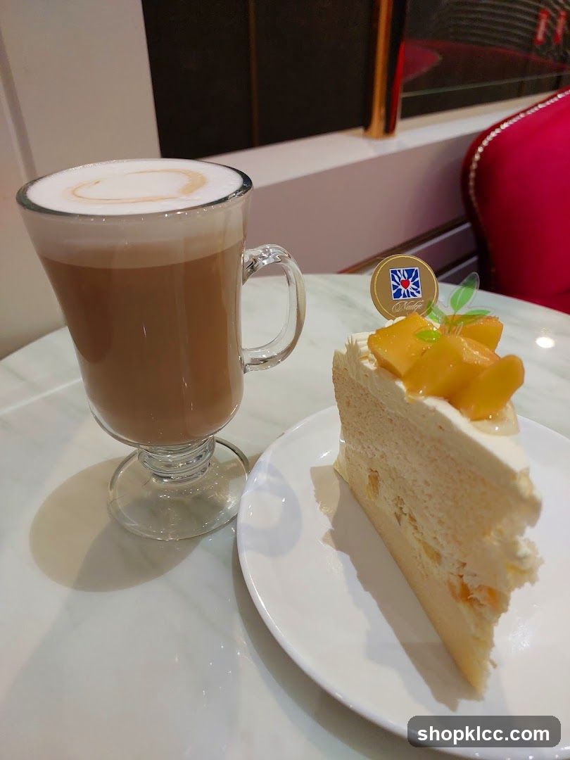 Latte and Mango Cake