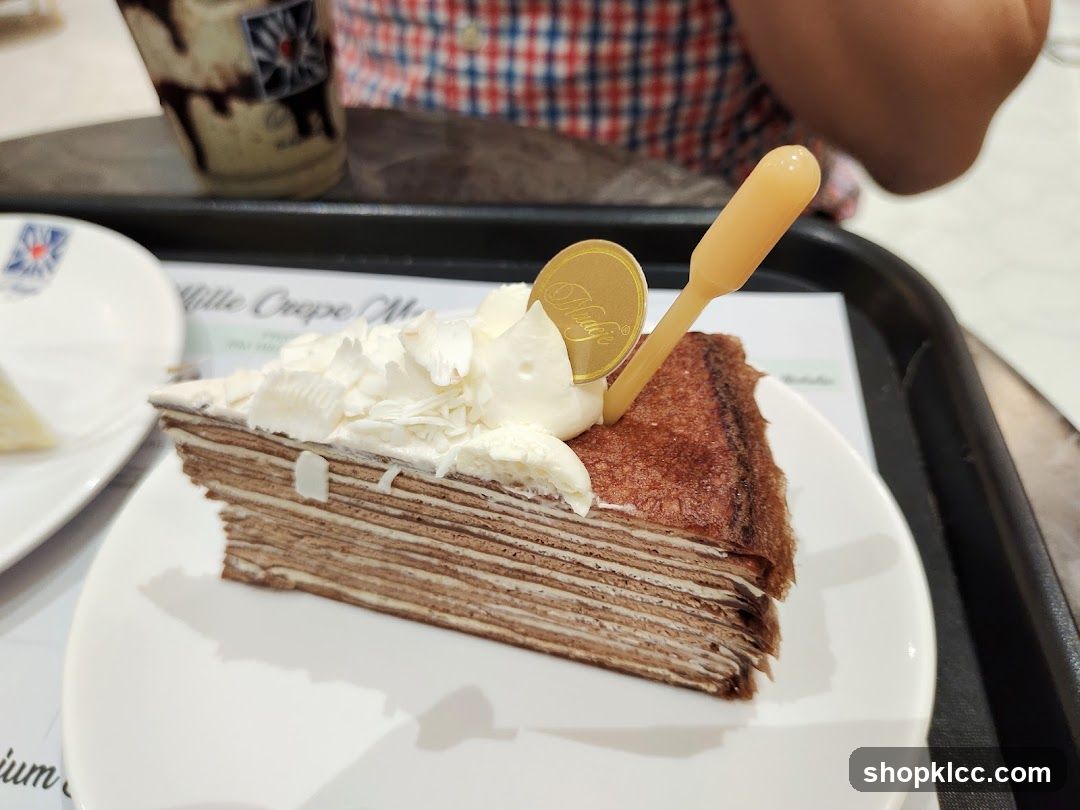 Chocolate Mille Crepe Cake