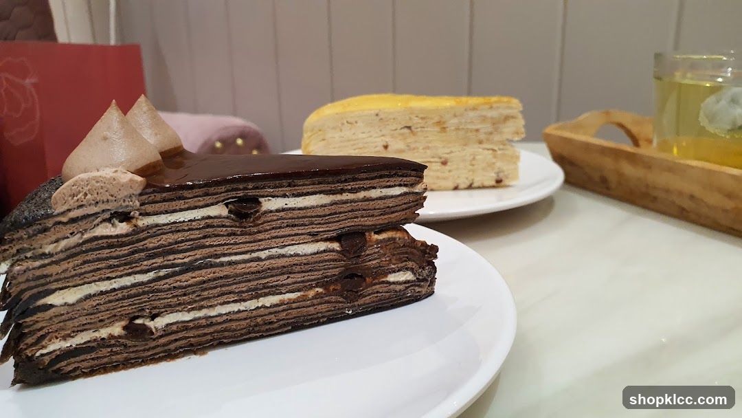 Chocolate and Vanilla Mille Crepe Cakes