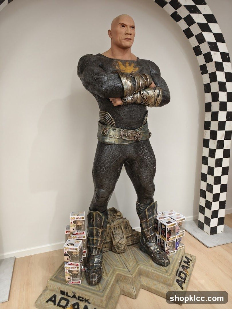 Black Adam Statue Display